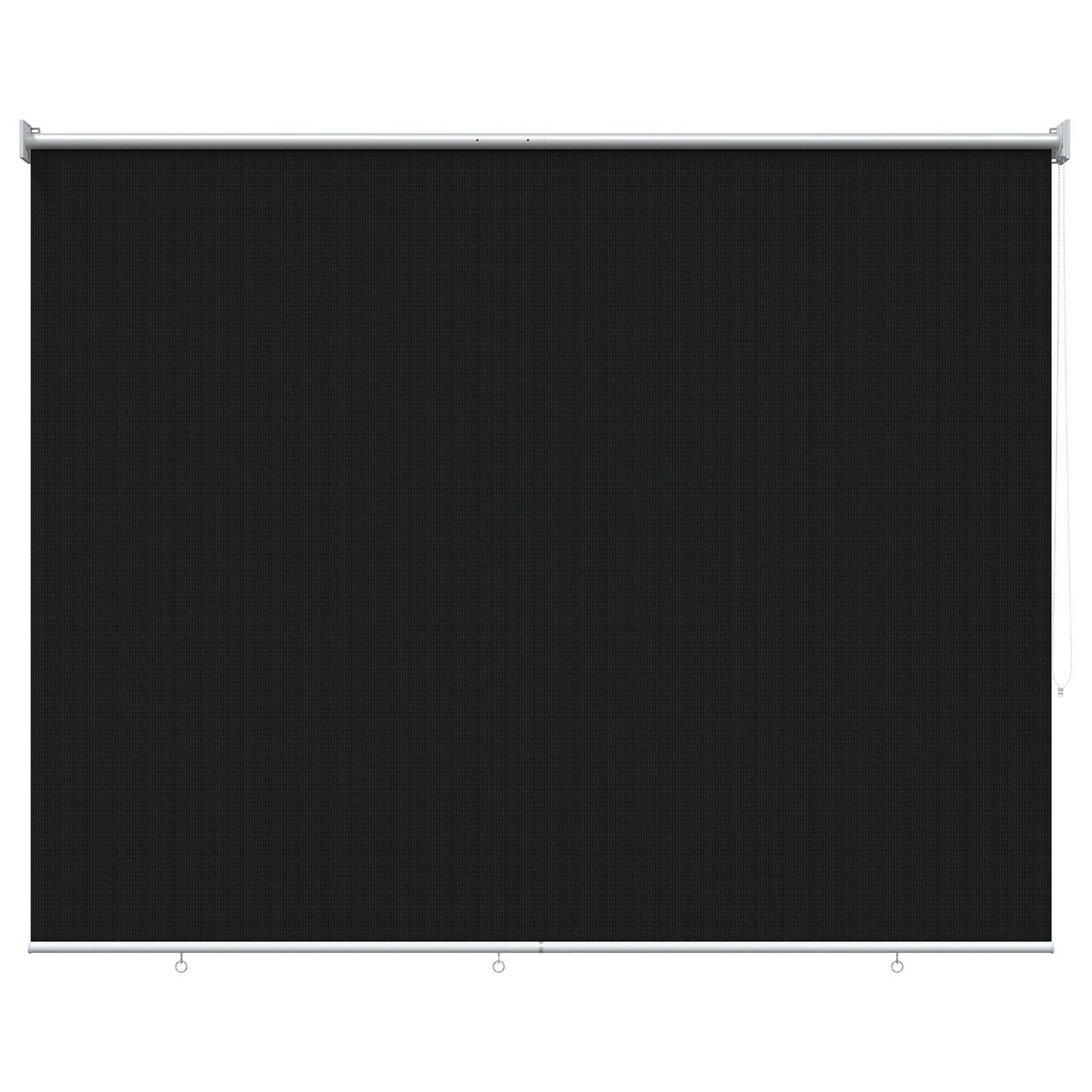 Buitenrolgordijn 90% UV-blok Zwart 200 x 140 cm HDPE