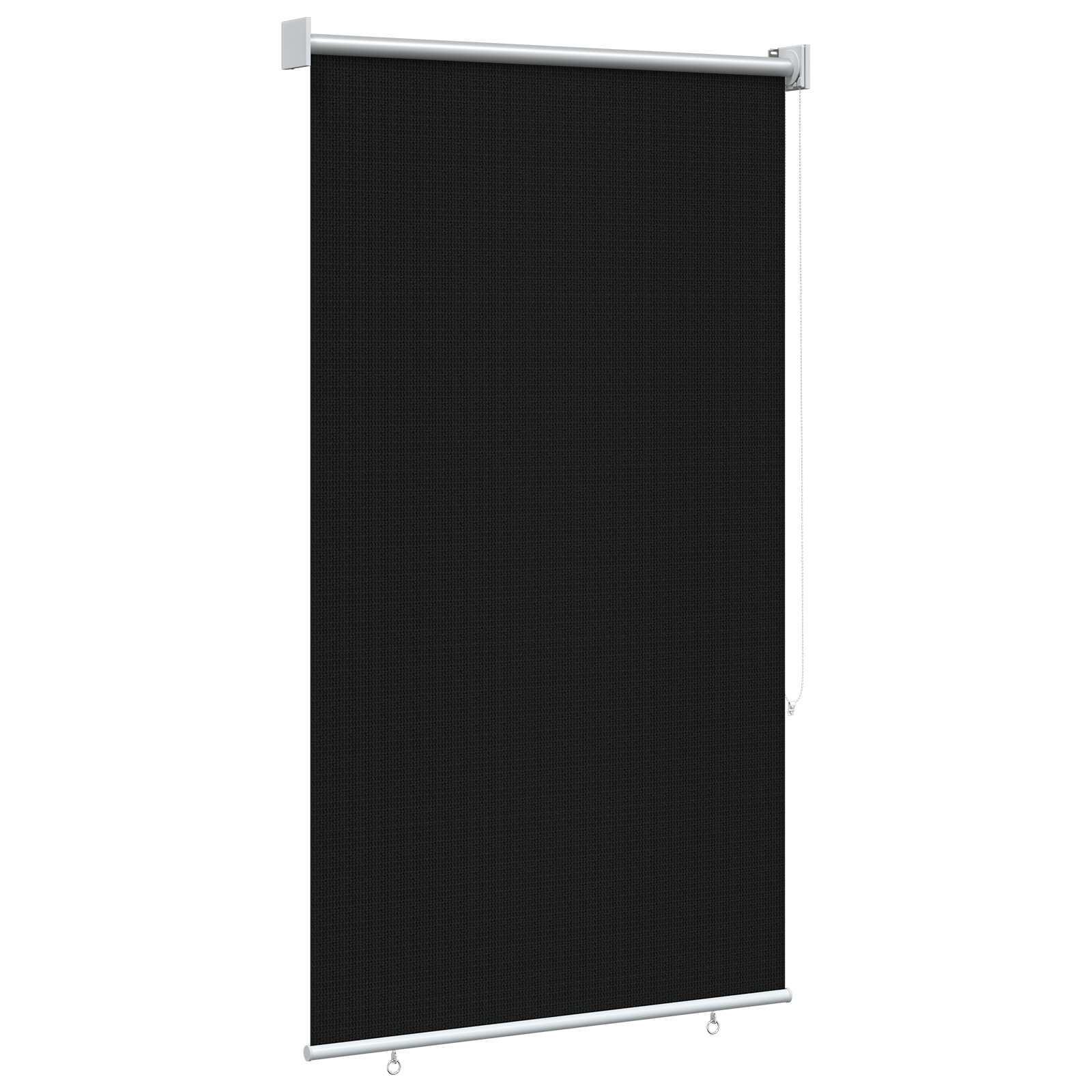 Buitenrolgordijn 90% UV-blok Zwart 80 x 230 cm HDPE