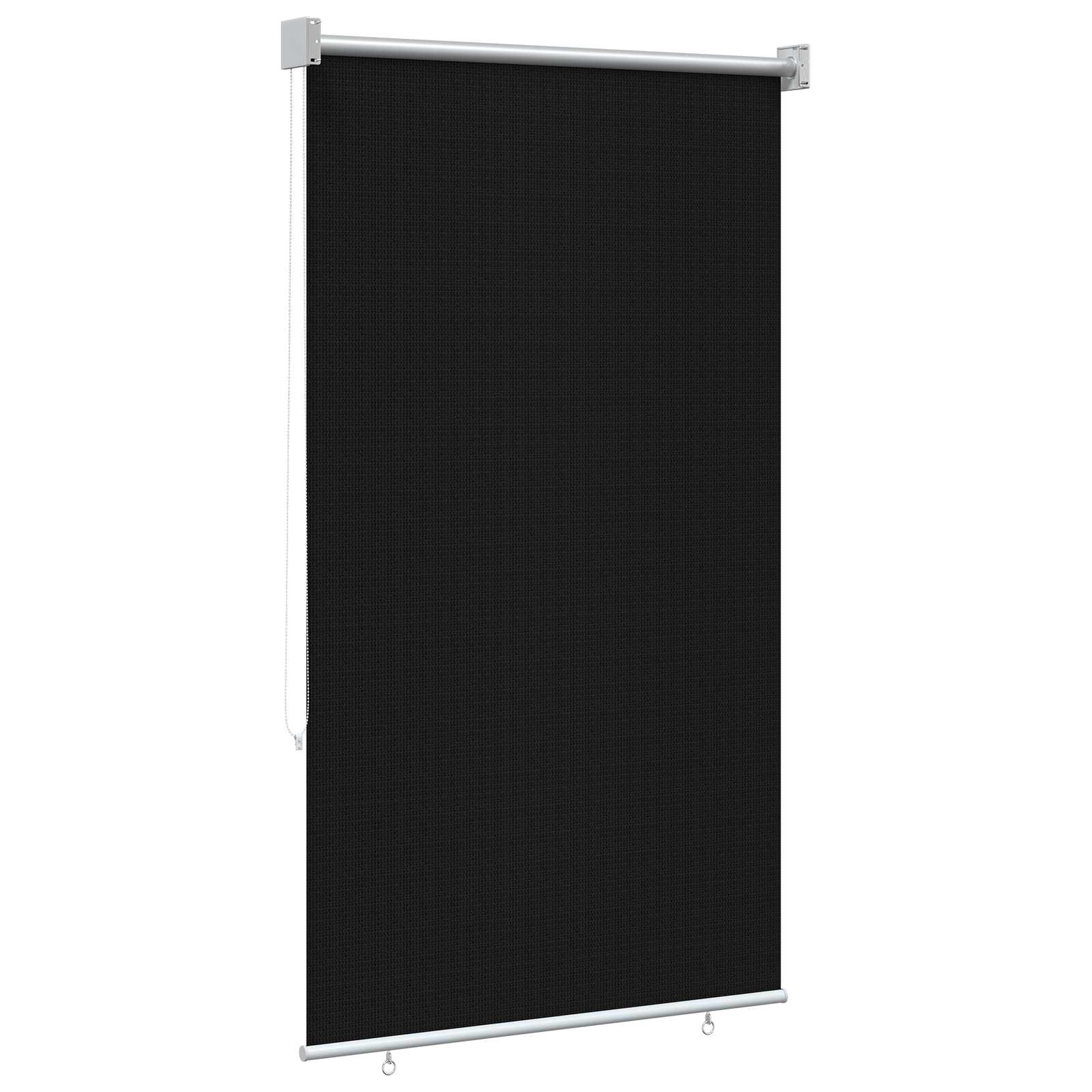 Buitenrolgordijn 90% UV-blok Zwart 80 x 230 cm HDPE