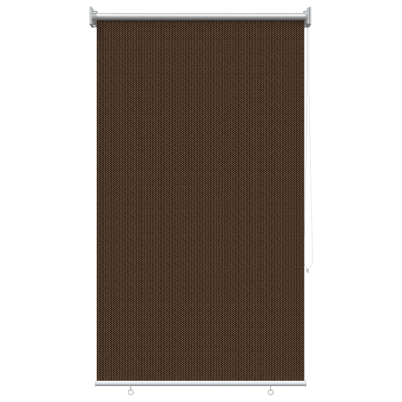 Buitenrolgordijn 90% UV-blok Bruin 60 x 140 cm HDPE