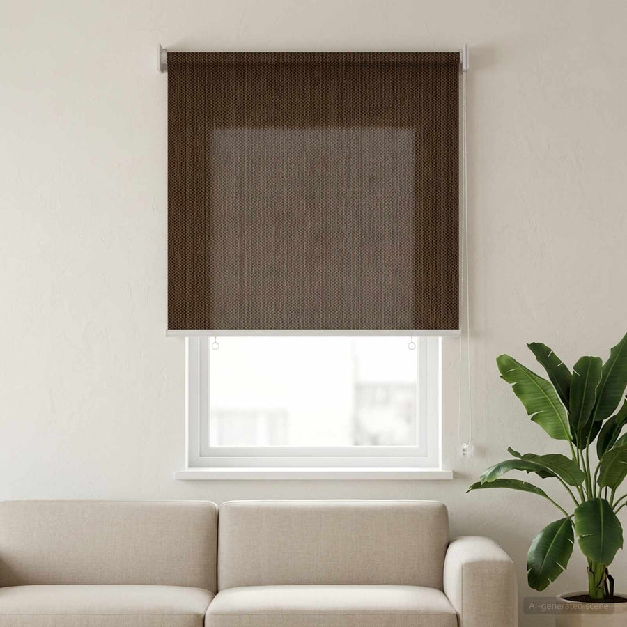 Buitenrolgordijn 90% UV-blok Bruin 80 x 140 cm HDPE
