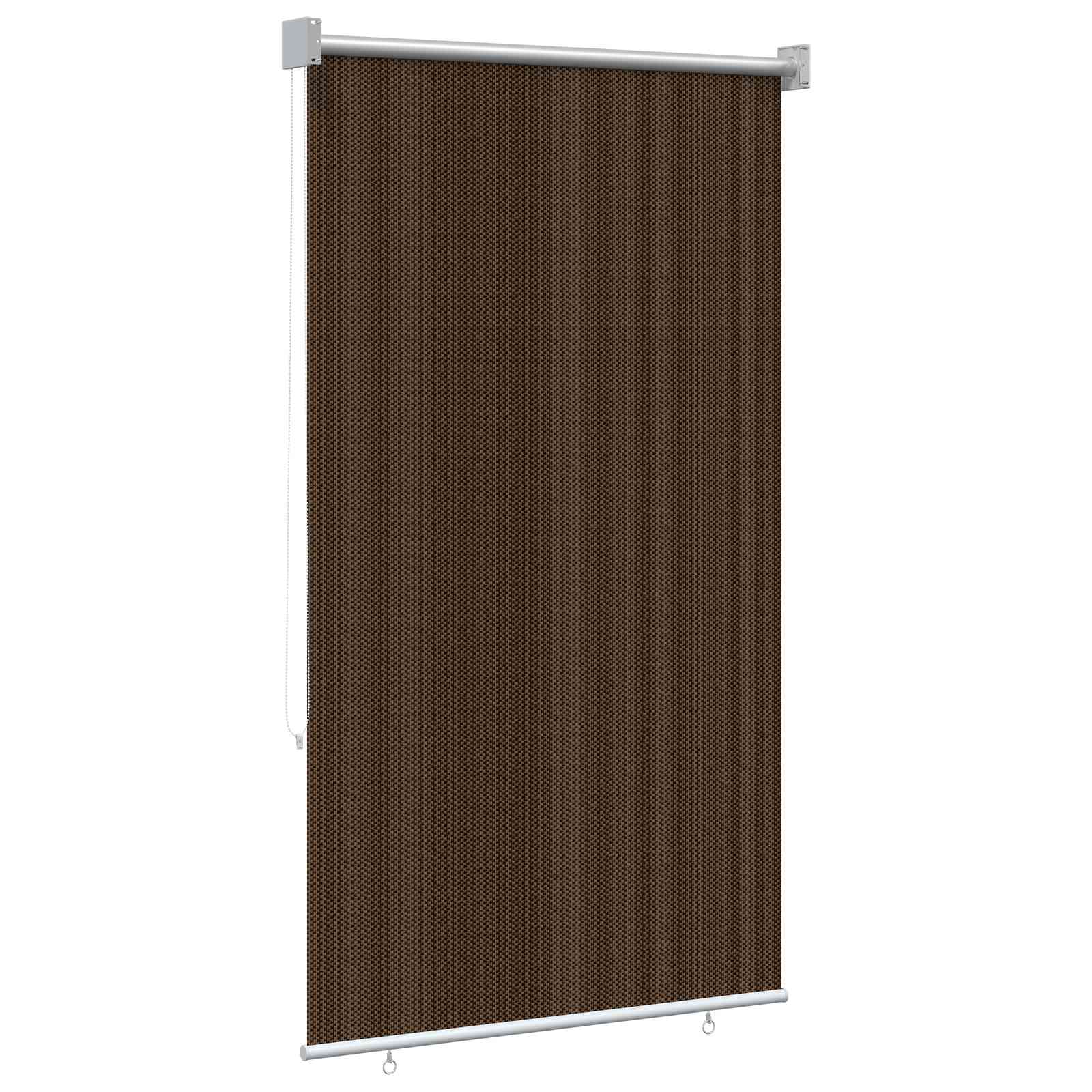Buitenrolgordijn 90% UV-blok Bruin 80 x 140 cm HDPE