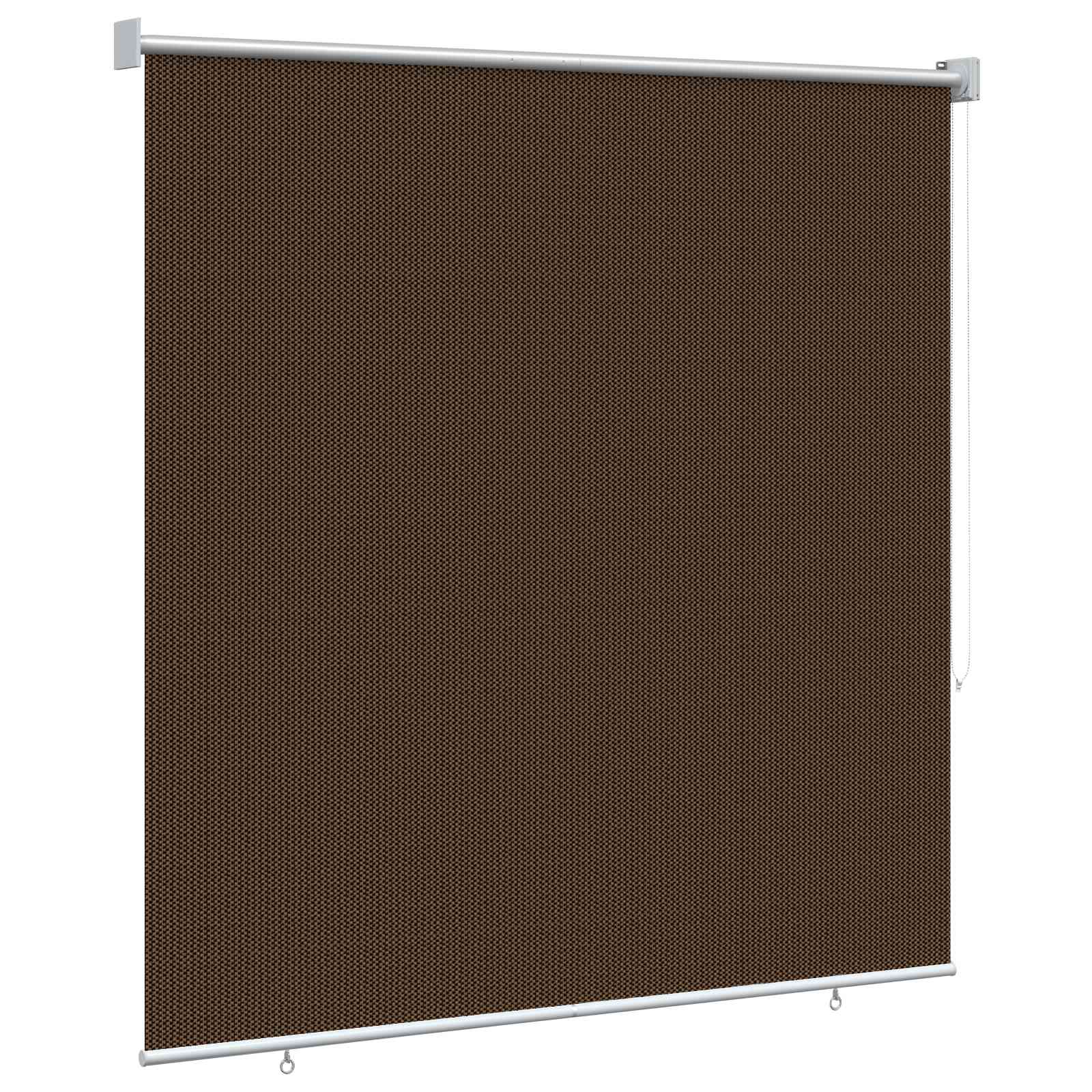 Buitenrolgordijn 90% UV-blok Bruin 120 x 230 cm HDPE