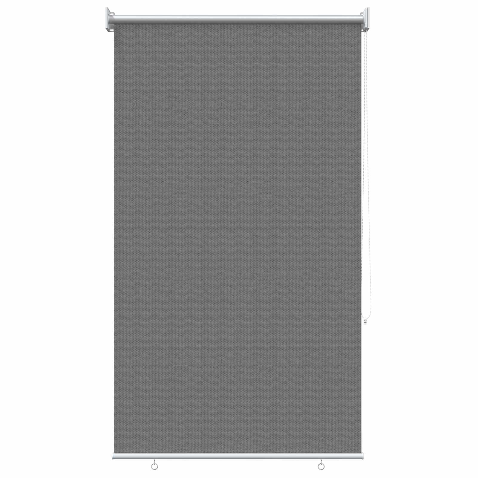 Buitenrolgordijn 90% UV-blok Lichtgrijs 60 x 140 cm HDPE
