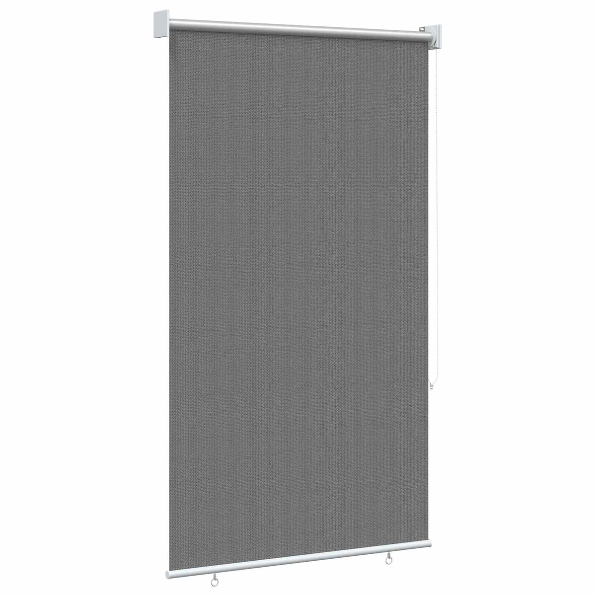 Buitenrolgordijn 90% UV-blok Lichtgrijs 80 x 140 cm HDPE