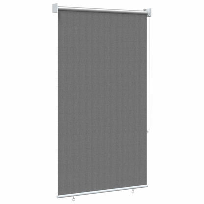 Buitenrolgordijn 90% UV-blok Lichtgrijs 80 x 140 cm HDPE