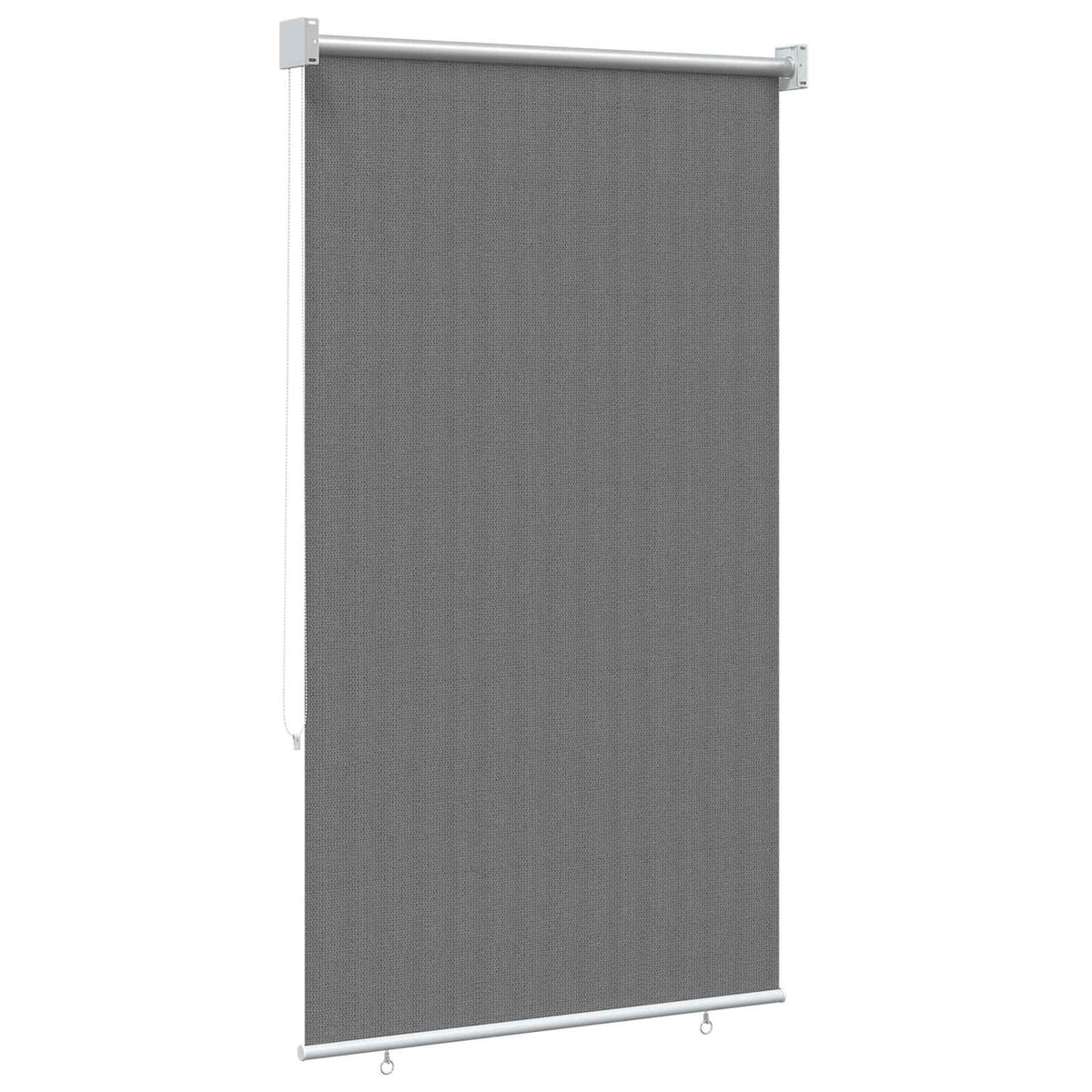 Buitenrolgordijn 90% UV-blok Lichtgrijs 80 x 140 cm HDPE