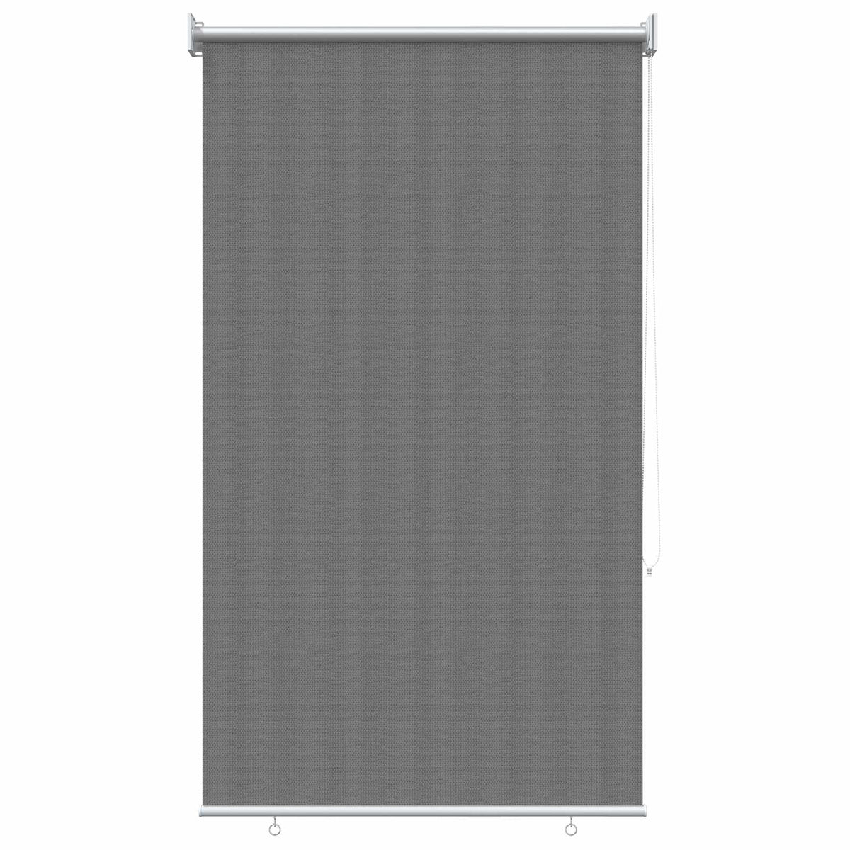 Buitenrolgordijn 90% UV-blok Lichtgrijs 80 x 140 cm HDPE