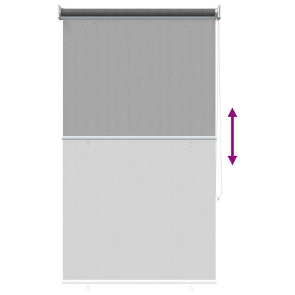 Buitenrolgordijn 90% UV-blok Lichtgrijs 80 x 140 cm HDPE