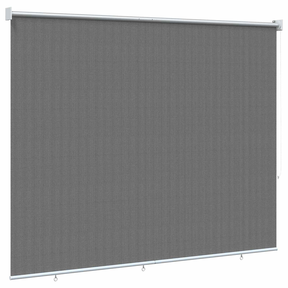 Buitenrolgordijn 90% UV-blok Lichtgrijs 140 x 140 cm HDPE