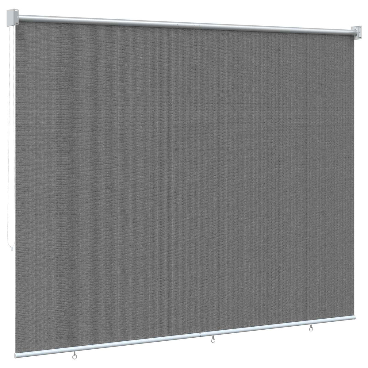 Buitenrolgordijn 90% UV-blok Lichtgrijs 140 x 140 cm HDPE