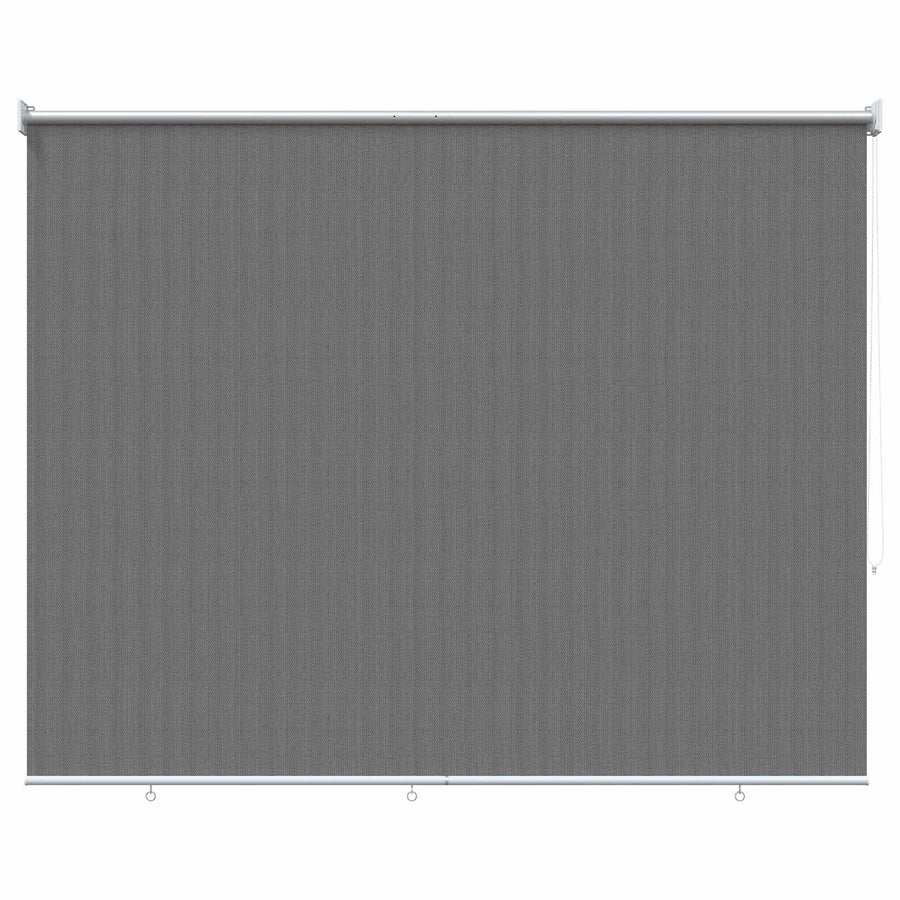 Buitenrolgordijn 90% UV-blok Lichtgrijs 180 x 140 cm HDPE