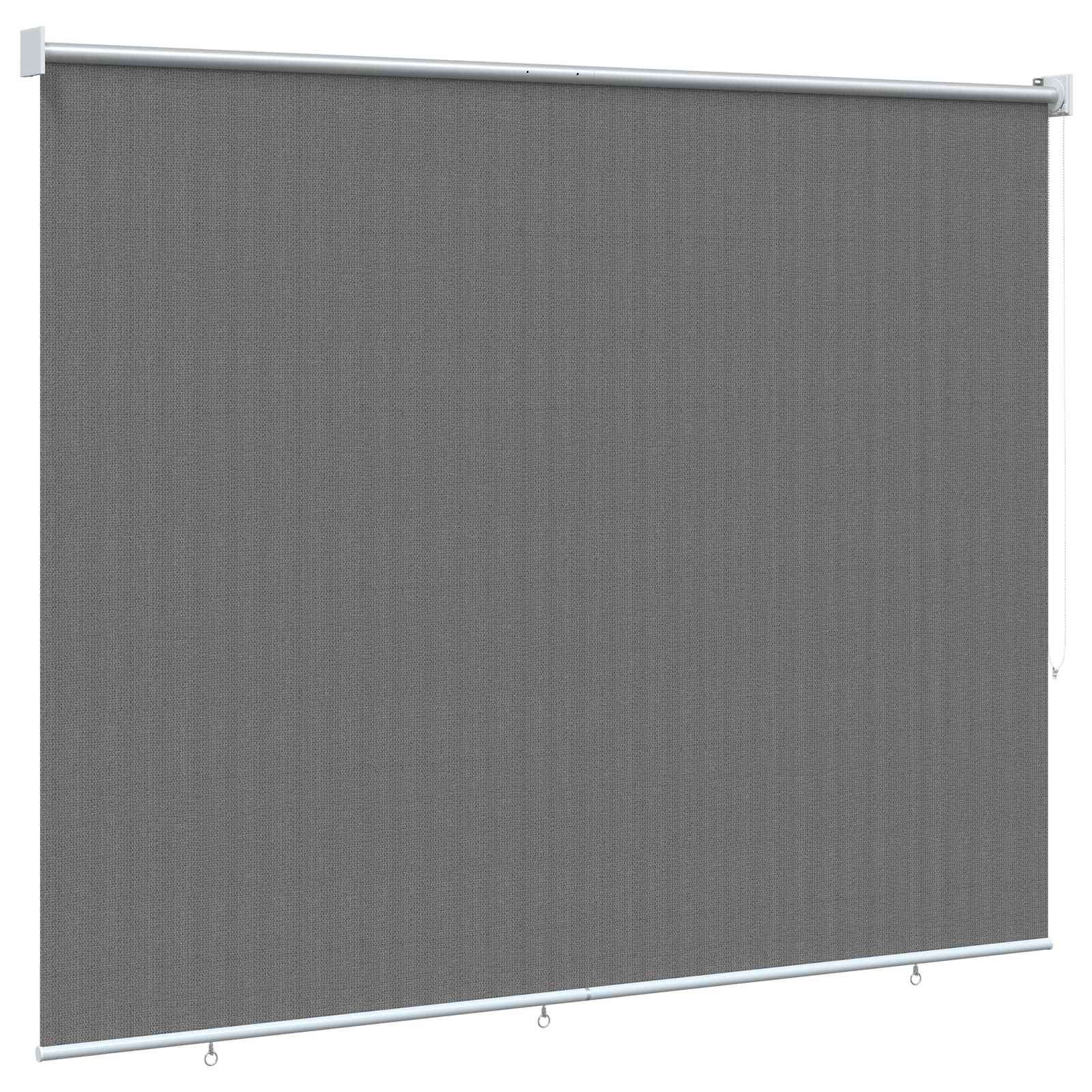 Buitenrolgordijn 90% UV-blok Lichtgrijs 220 x 230 cm HDPE