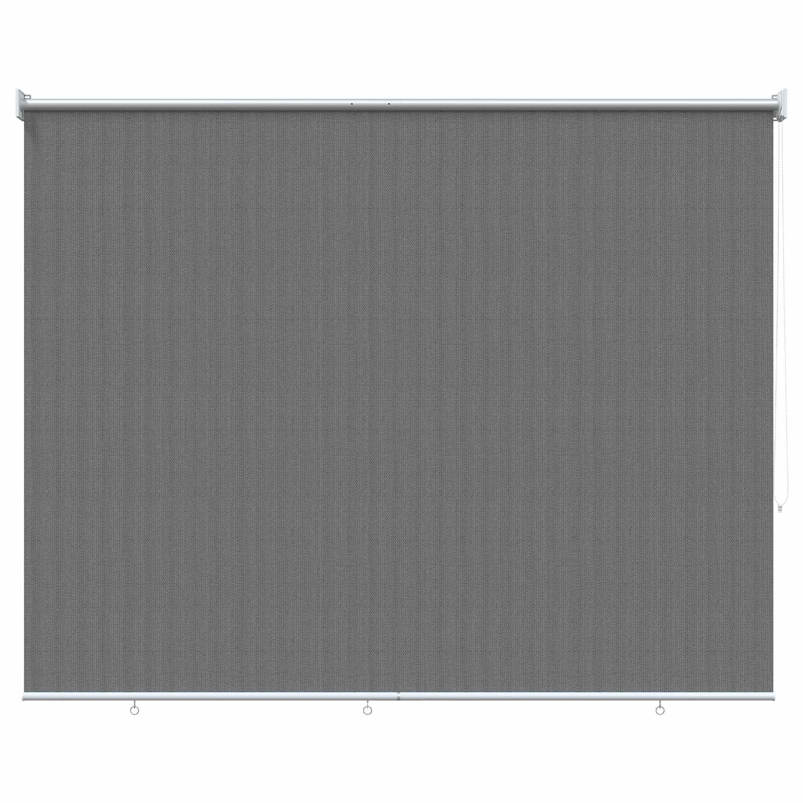 Buitenrolgordijn 90% UV-blok Lichtgrijs 220 x 230 cm HDPE