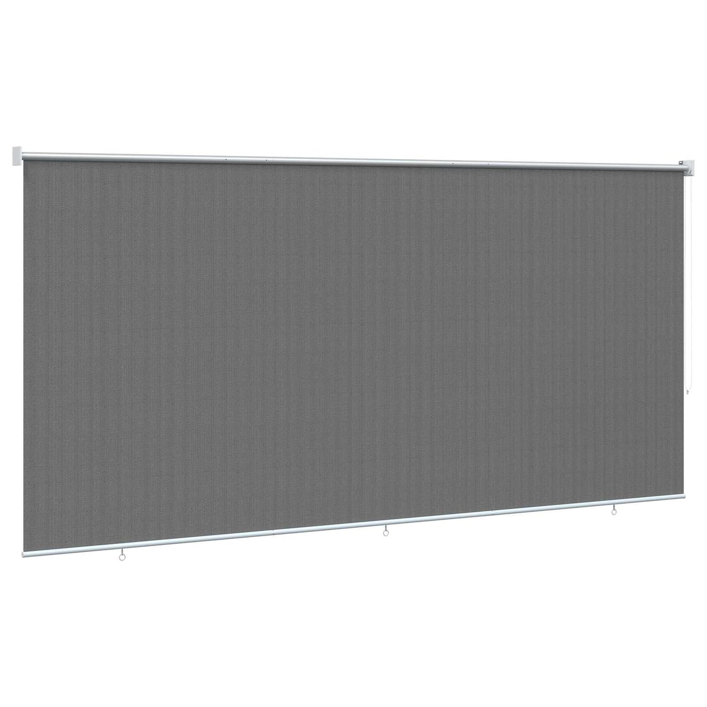 Buitenrolgordijn 90% UV-blok Lichtgrijs 400 x 230 cm HDPE