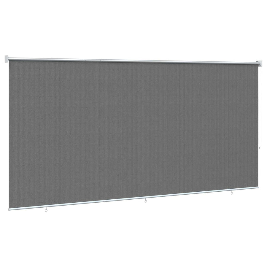 Buitenrolgordijn 90% UV-blok Lichtgrijs 400 x 230 cm HDPE