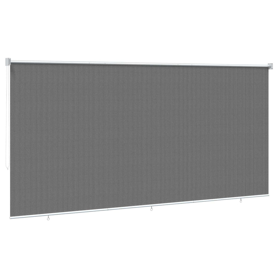 Buitenrolgordijn 90% UV-blok Lichtgrijs 400 x 230 cm HDPE