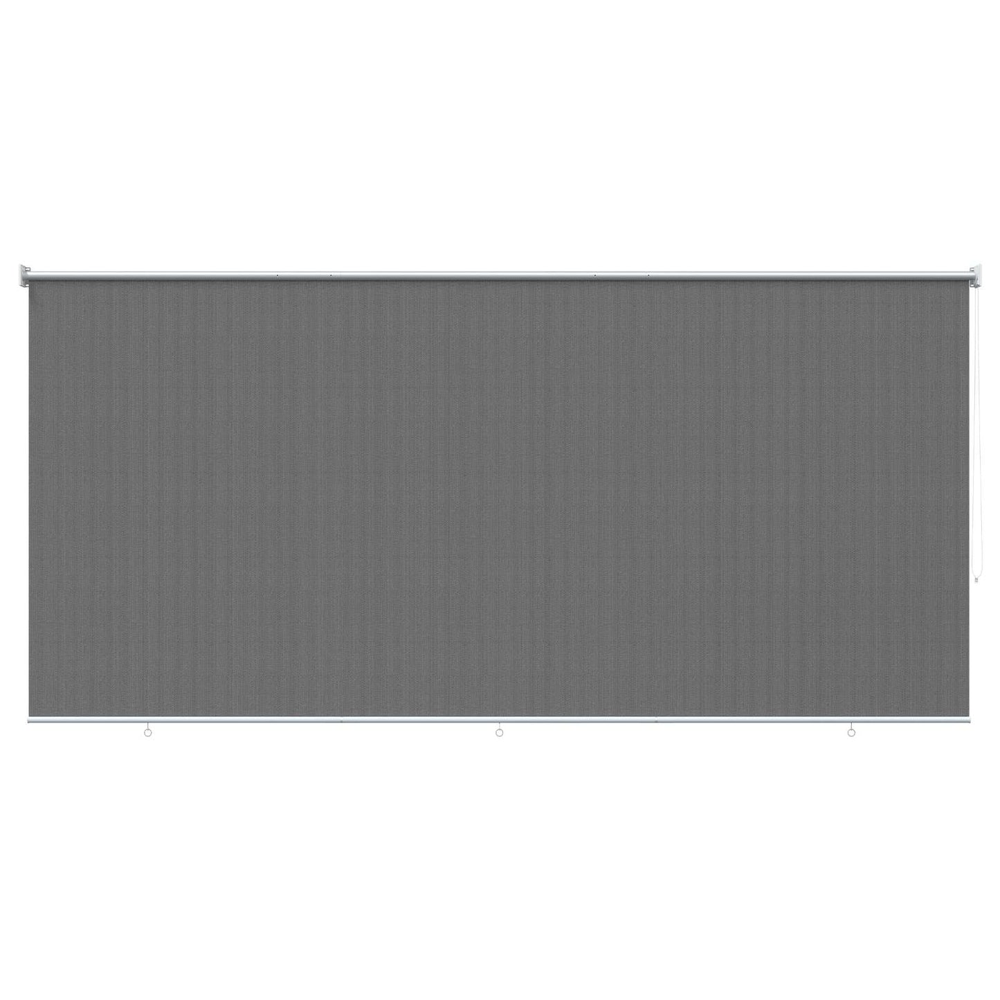 Buitenrolgordijn 90% UV-blok Lichtgrijs 400 x 230 cm HDPE