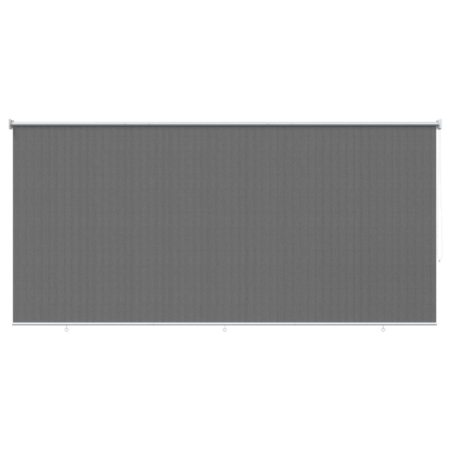 Buitenrolgordijn 90% UV-blok Lichtgrijs 400 x 230 cm HDPE