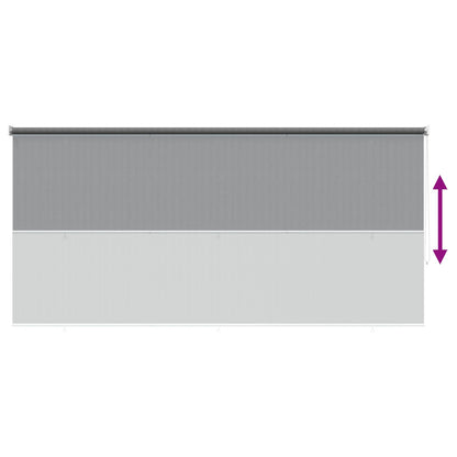 Buitenrolgordijn 90% UV-blok Lichtgrijs 400 x 230 cm HDPE