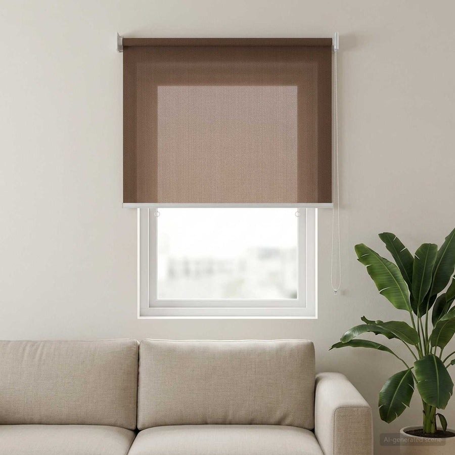 Buitenrolgordijn 90% UV-blok Taupe 60 x 140 cm HDPE