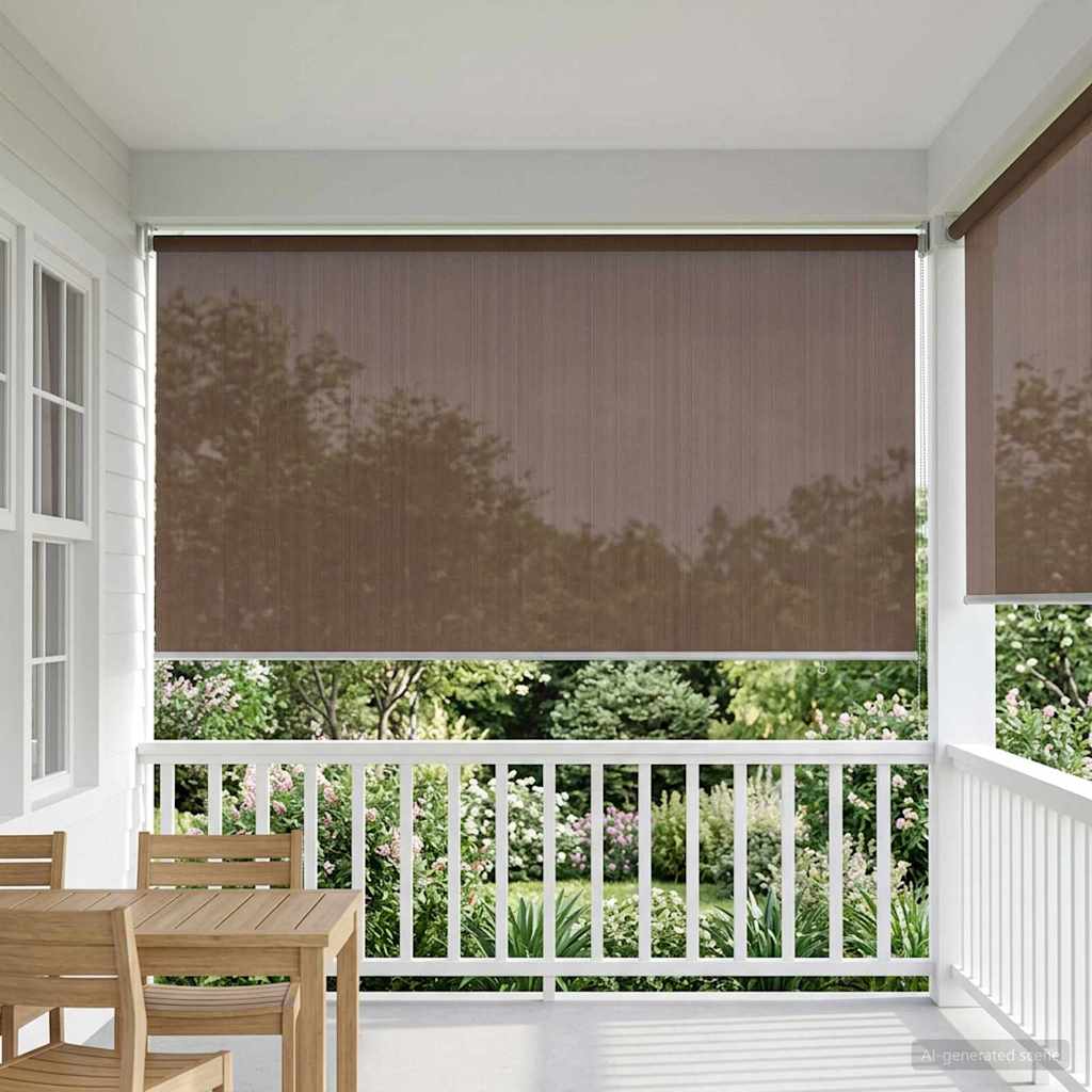 Buitenrolgordijn 90% UV-blok Taupe 180 x 140 cm HDPE