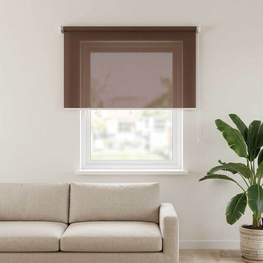 Buitenrolgordijn 90% UV-blok Taupe 240 x 140 cm HDPE