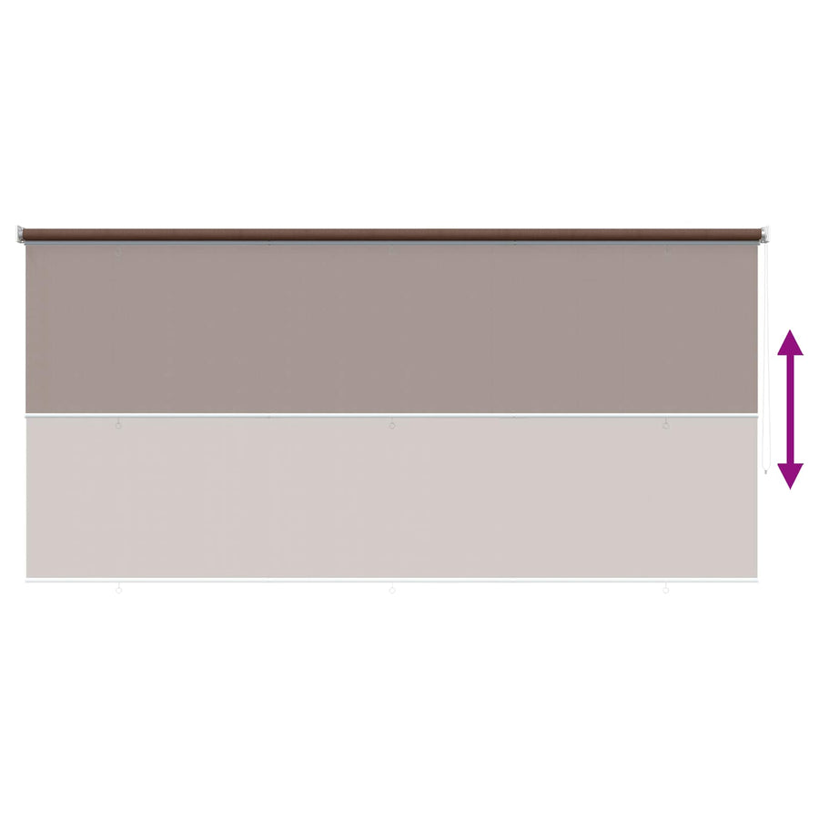 Buitenrolgordijn 90% UV-blok Taupe 240 x 140 cm HDPE
