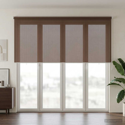 Buitenrolgordijn 90% UV-blok Taupe 350 x 140 cm HDPE