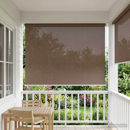 Buitenrolgordijn 90% UV-blok Taupe 60 x 230 cm HDPE