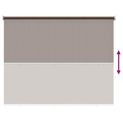 Buitenrolgordijn 90% UV-blok Taupe 120 x 230 cm HDPE