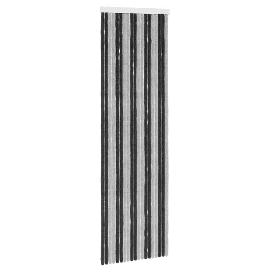 Insecten Gordijn Chenille Grijs en zwart 56 x 185 cm 100% PP