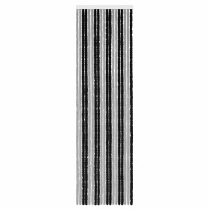 Insecten Gordijn Chenille Grijs en zwart 56 x 200 cm 100% PP