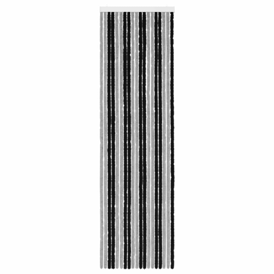 Insecten Gordijn Chenille Grijs en zwart 56 x 200 cm 100% PP