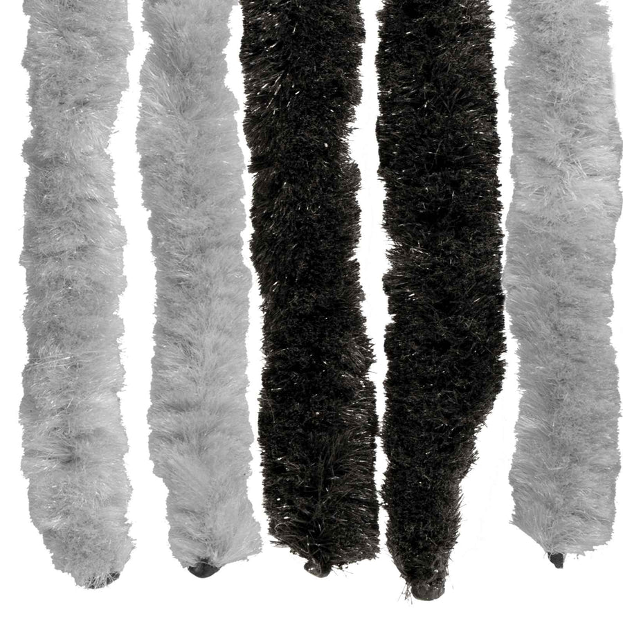 Insecten Gordijn Chenille Grijs en zwart 90 x 200 cm 100% PP
