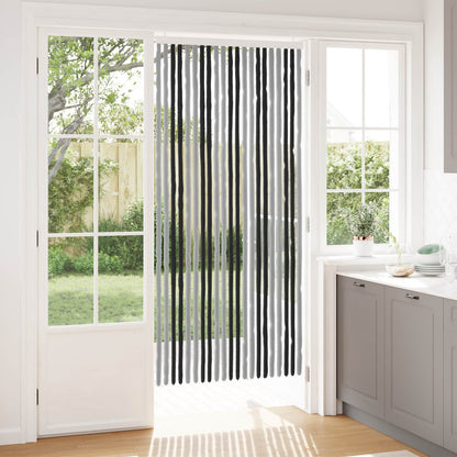 Insecten Gordijn Chenille Grijs en zwart 90 x 200 cm 100% PP