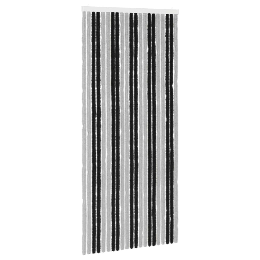Insecten Gordijn Chenille Grijs en zwart 90 x 200 cm 100% PP