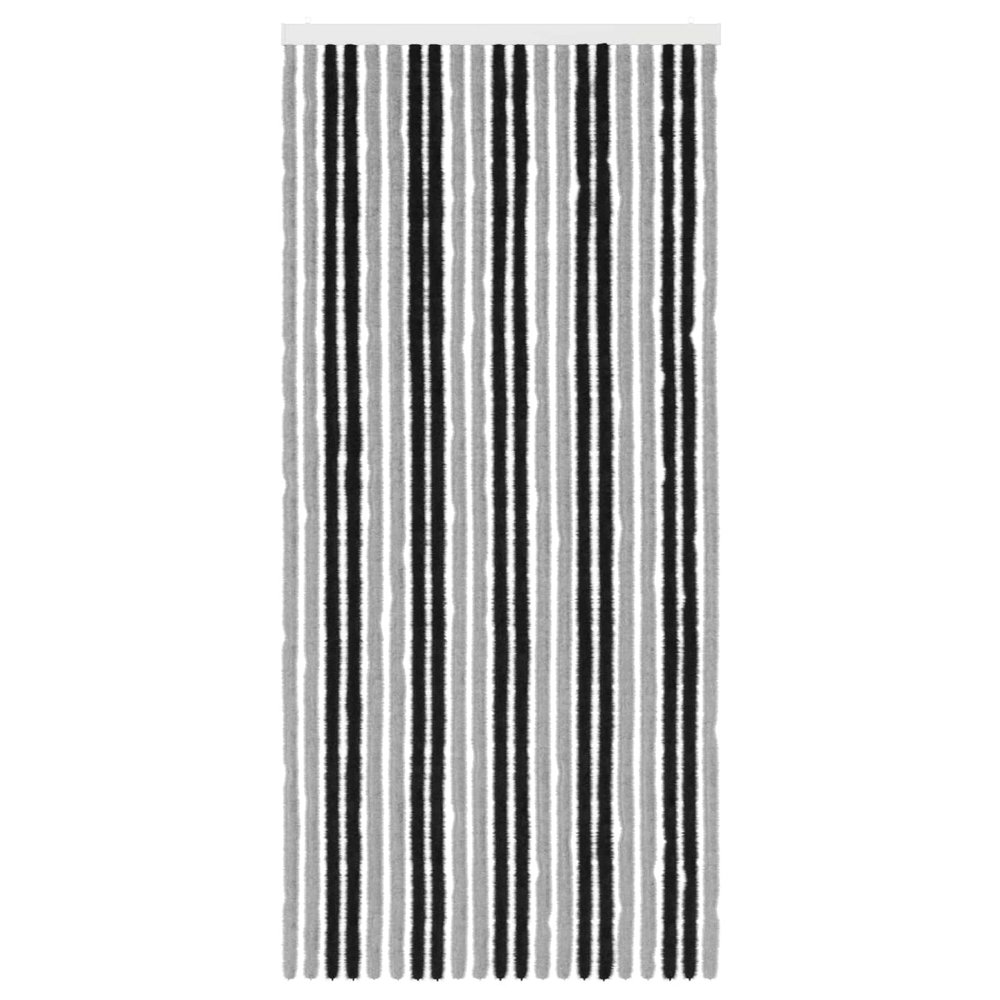 Insecten Gordijn Chenille Grijs en zwart 90 x 200 cm 100% PP