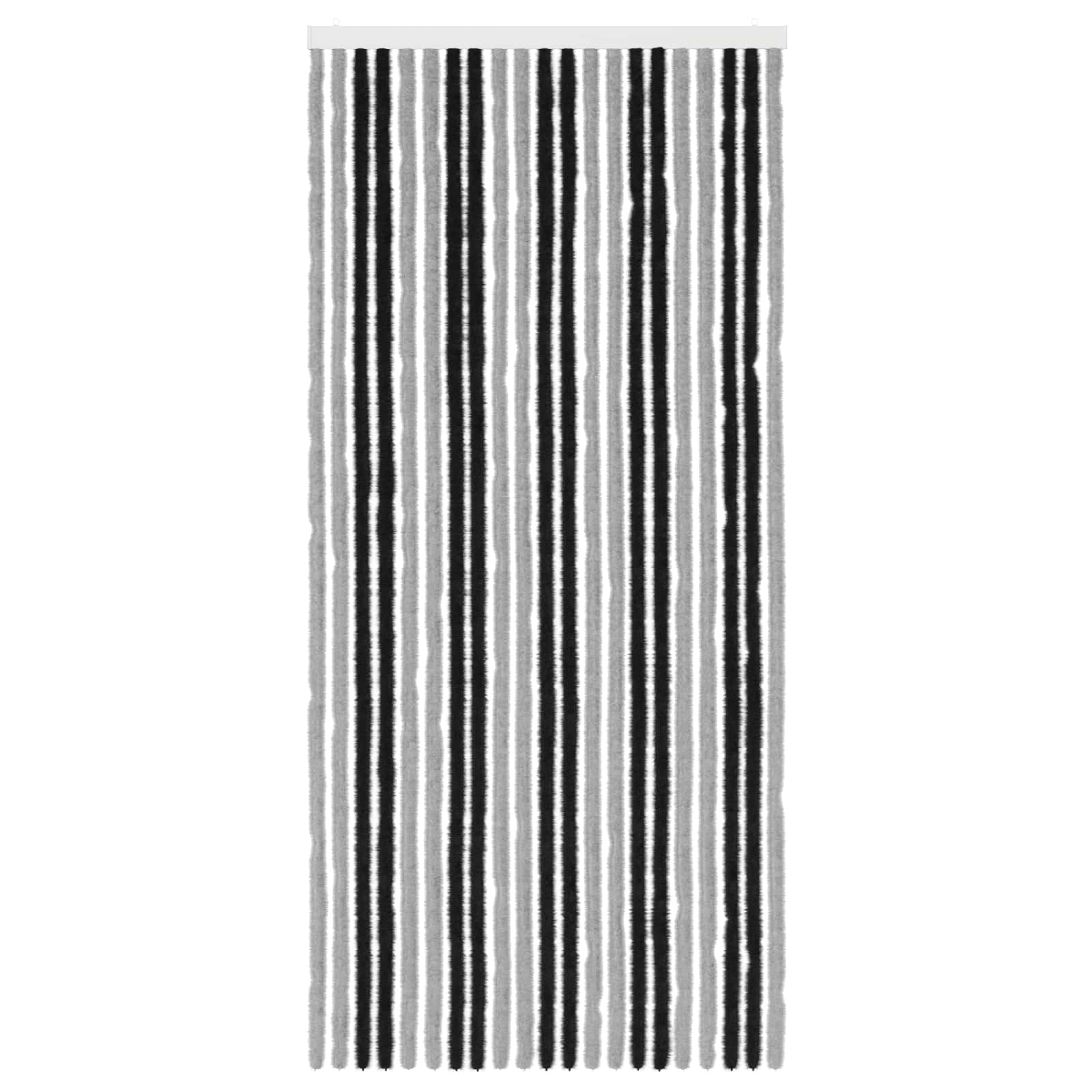 Insecten Gordijn Chenille Grijs en zwart 90 x 200 cm 100% PP