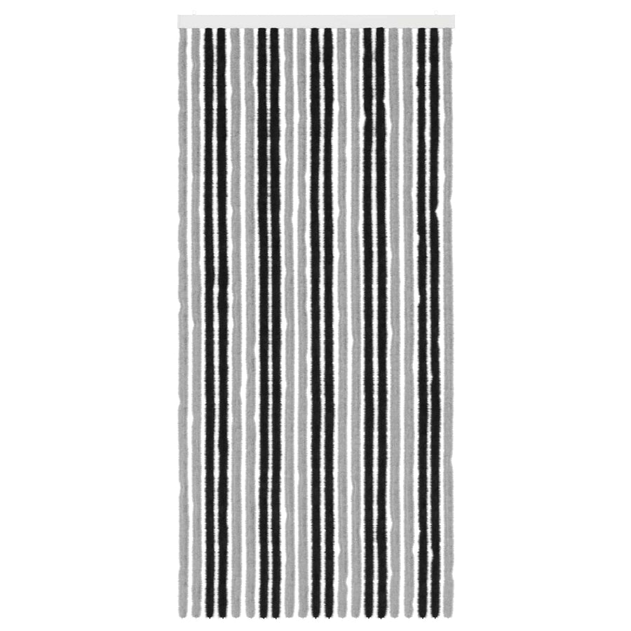 Insecten Gordijn Chenille Grijs en zwart 90 x 200 cm 100% PP