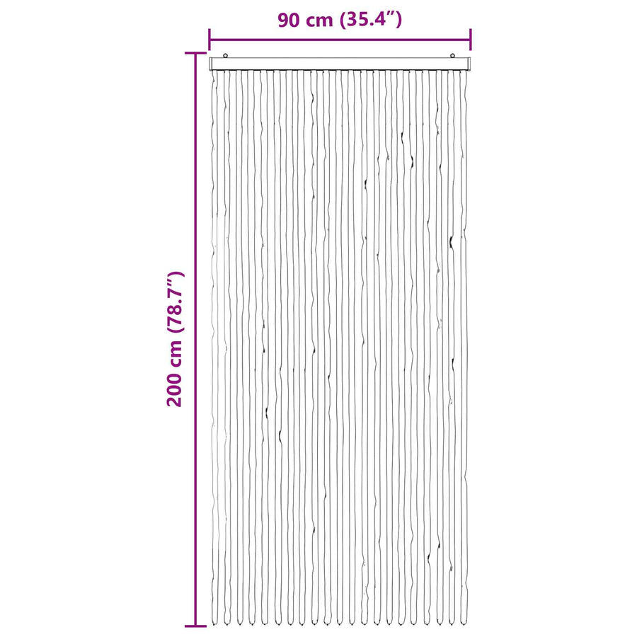 Insecten Gordijn Chenille Grijs en zwart 90 x 200 cm 100% PP