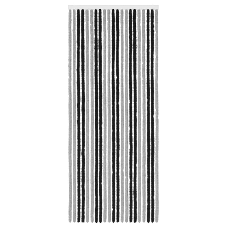 Insecten Gordijn Chenille Grijs en zwart 90 x 220 cm 100% PP