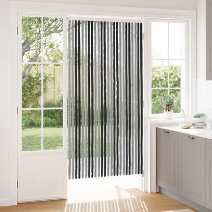 Insecten Gordijn Chenille Grijs en zwart 100 x 200 cm 100% PP