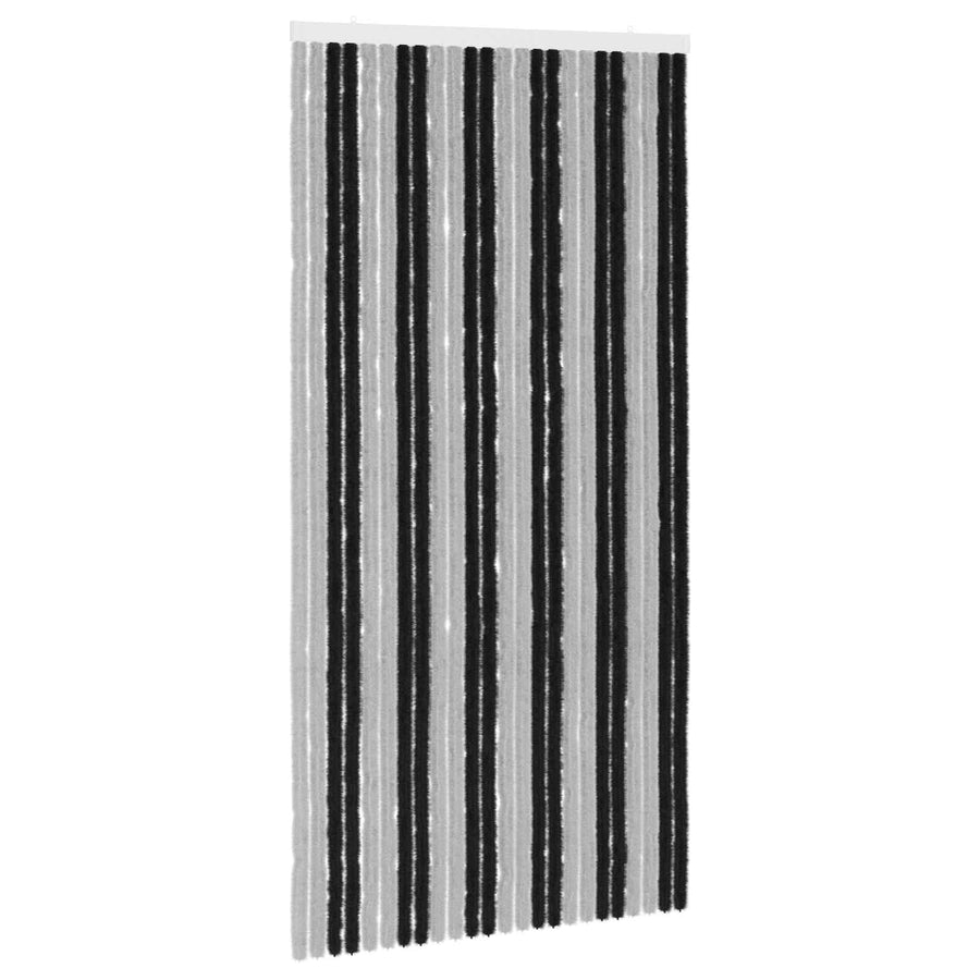 Insecten Gordijn Chenille Grijs en zwart 100 x 200 cm 100% PP