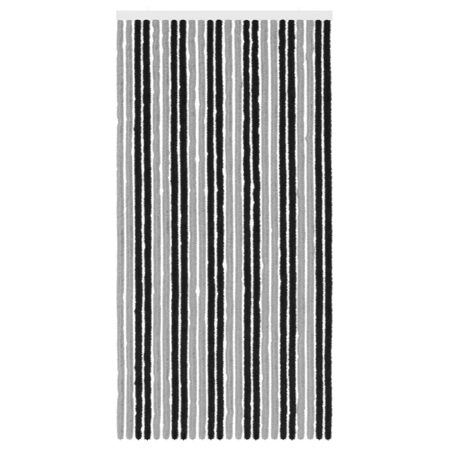 Insecten Gordijn Chenille Grijs en zwart 100 x 200 cm 100% PP