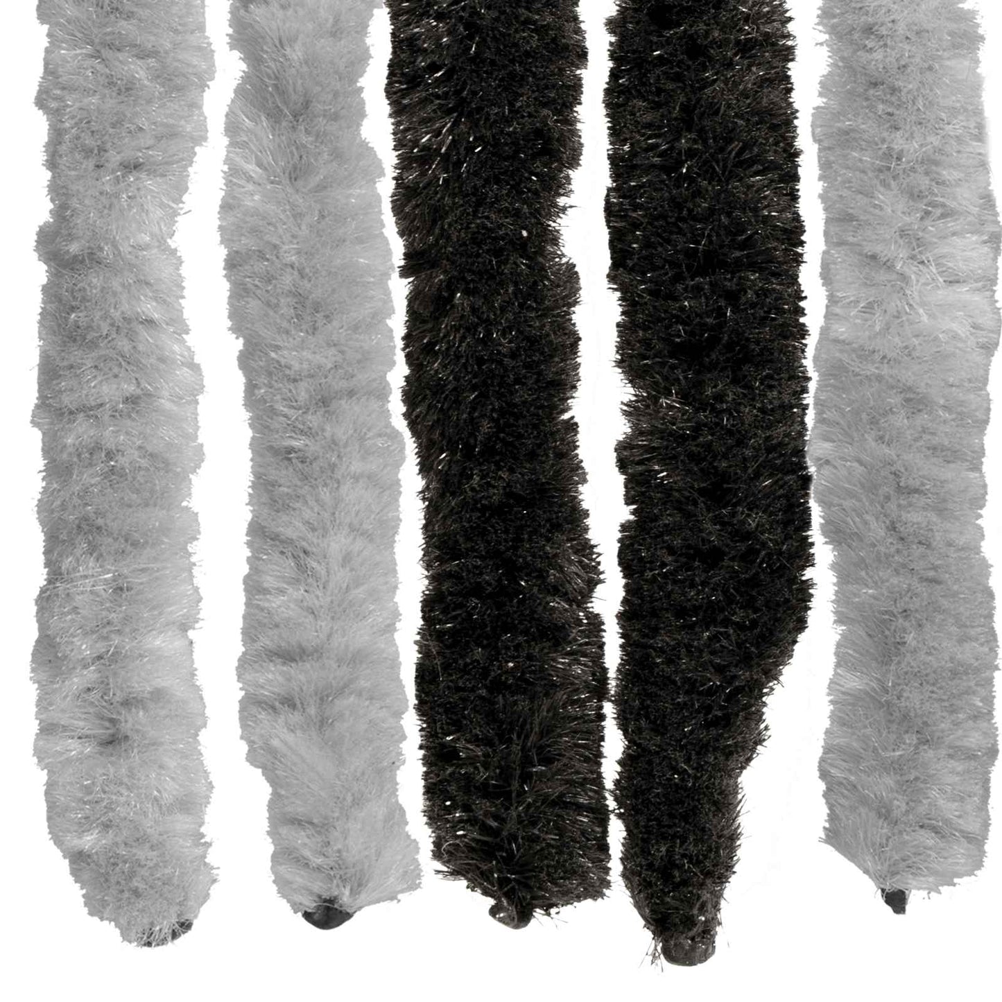 Insecten Gordijn Chenille Grijs en zwart 100 x 220 cm 100% PP