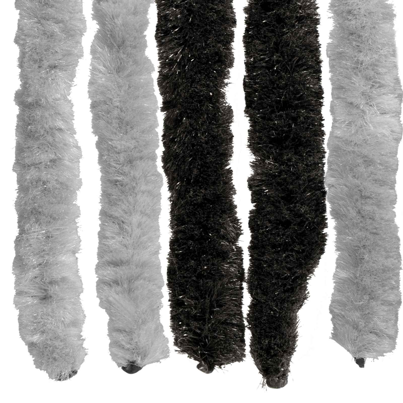 Insecten Gordijn Chenille Grijs en zwart 100 x 220 cm 100% PP