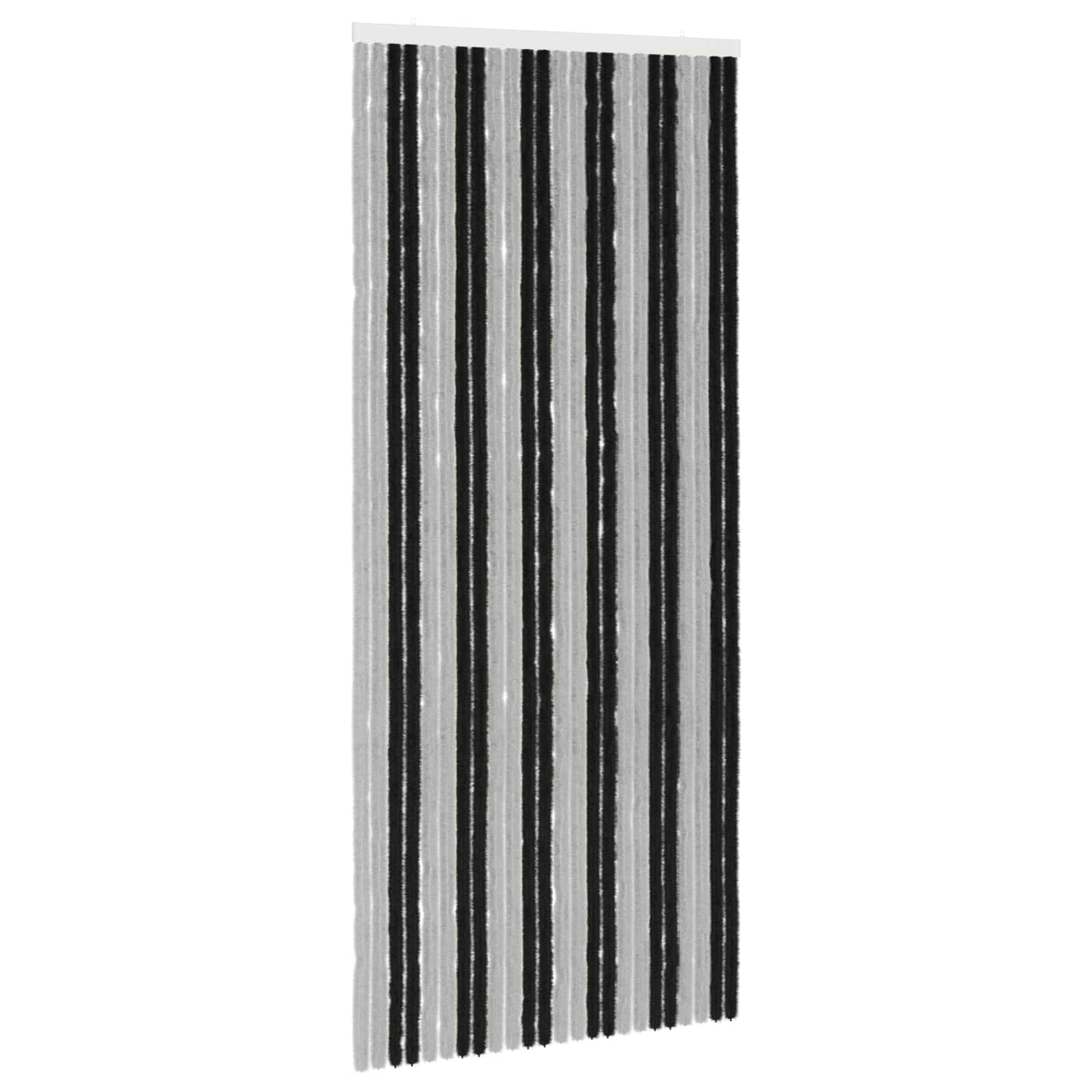 Insecten Gordijn Chenille Grijs en zwart 100 x 230 cm 100% PP