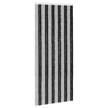 Insecten Gordijn Chenille Grijs en zwart 100 x 230 cm 100% PP