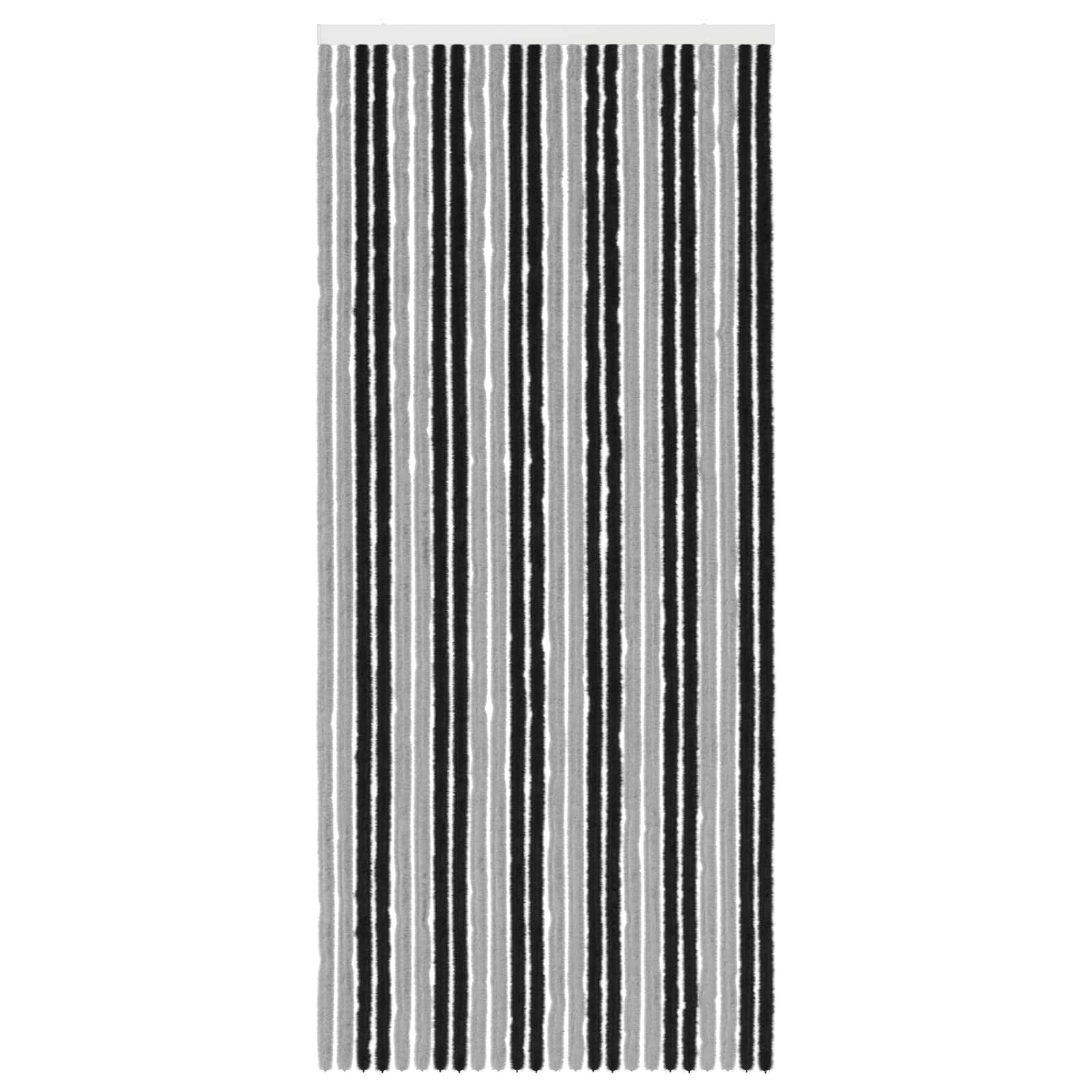 Insecten Gordijn Chenille Grijs en zwart 100 x 230 cm 100% PP